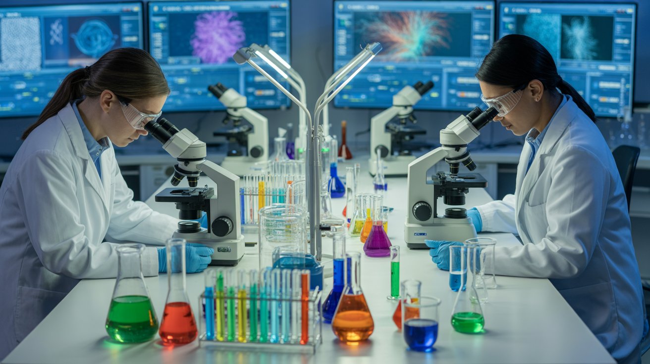 Chromtex scientific research and development laboratory with textile chemistry innovations and advanced testing equipment