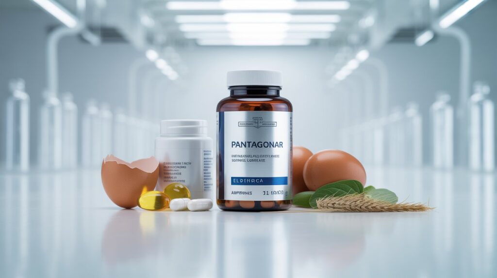 Pantagonar hair loss and brittle nails supplement - European pharmaceutical grade formula with clinical ingredients