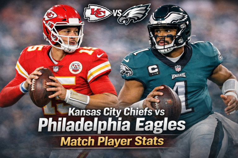 Kansas City Chiefs vs Philadelphia Eagles Match Player Stats