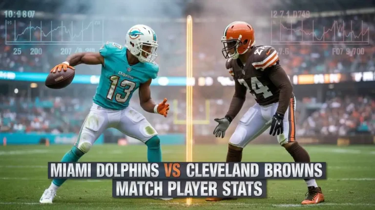 Miami Dolphins vs Cleveland Browns Match Player Stats