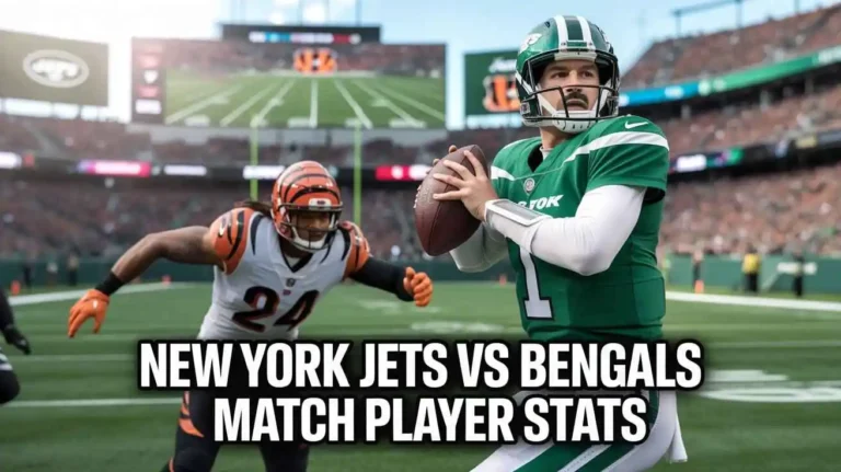 New York Jets vs Bengals Match Player Stats Revealed New York Jets vs Bengals Match Player Stats